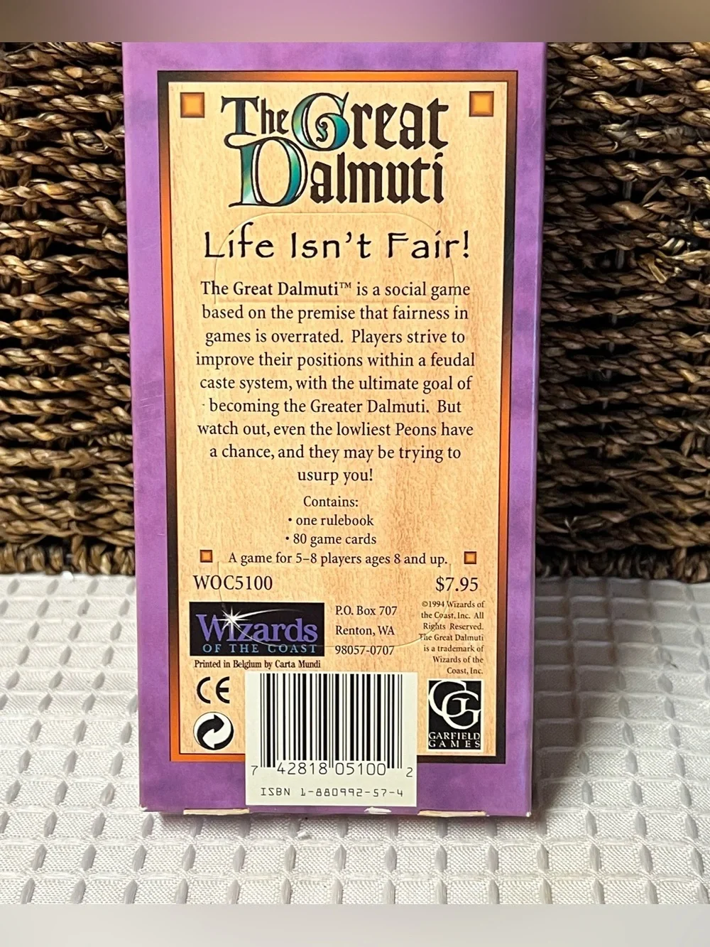 Vintage The Great Dalmuti Card Game (1st Edition, 1994 – Wizards of the Coast